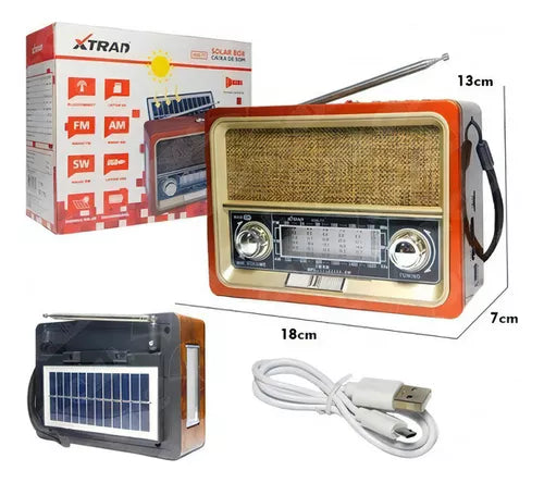 NUEVO RADIO VINTAGE SOLAR