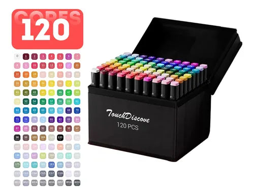 PROMO Marcadores Doble Punta Kit X 120 Und