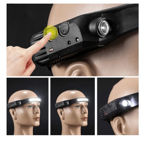 Faro frontal con sensor de movimiento.