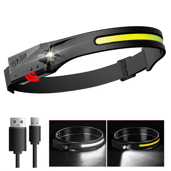 Faro frontal con sensor de movimiento.